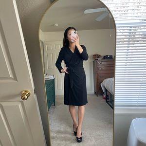 Black Ralph Lauren wrap dress